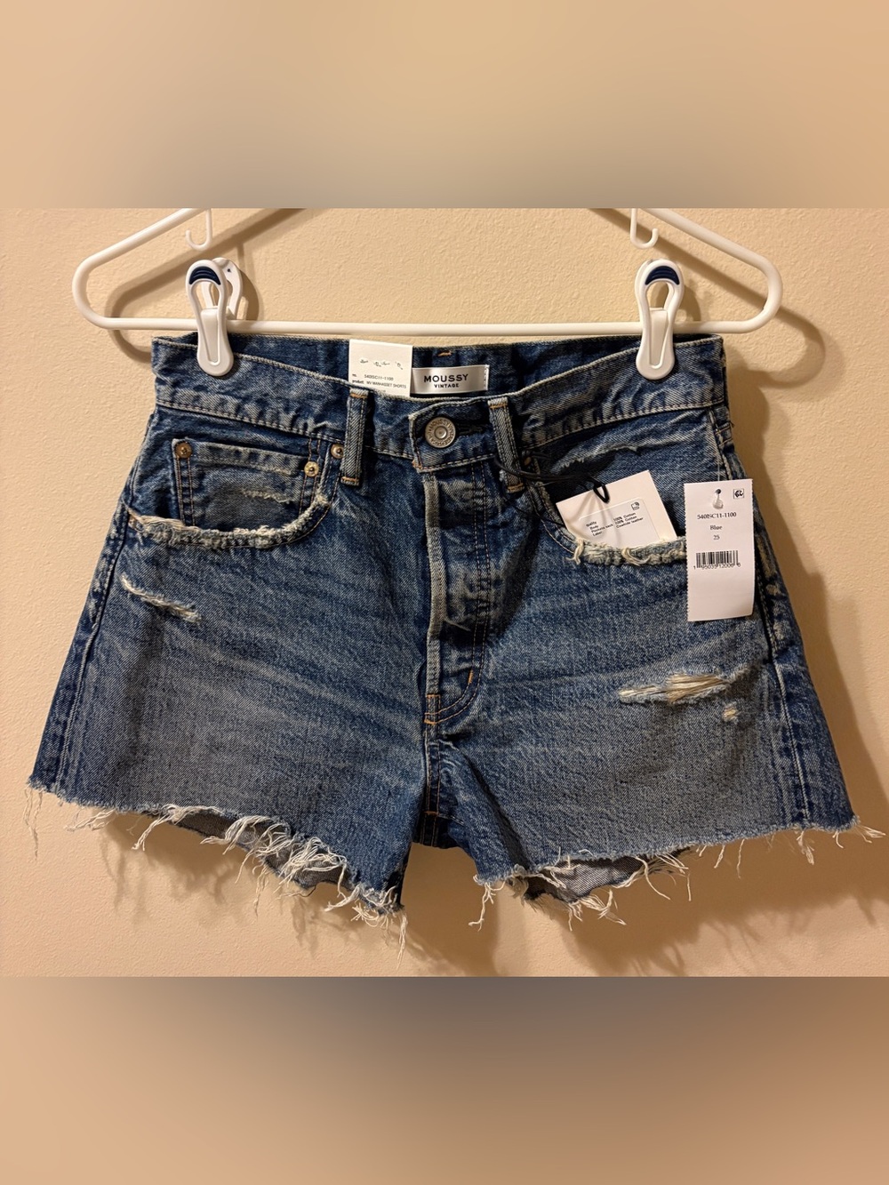 Moussy Vintage Manhasset denim shorts Sz 25